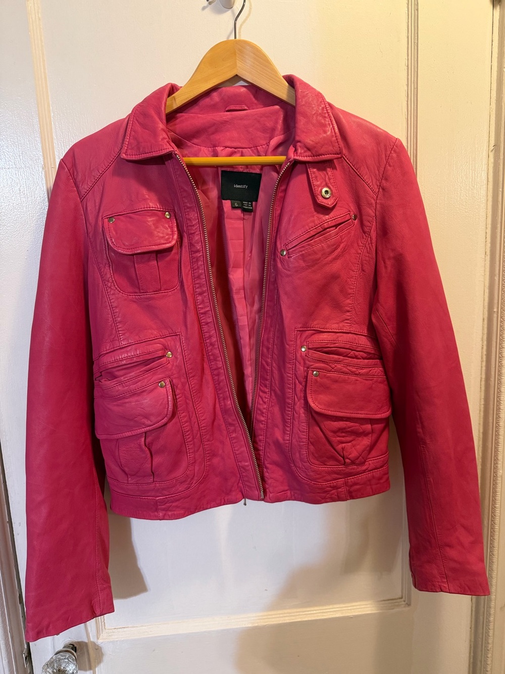 Pink Leather Jacket